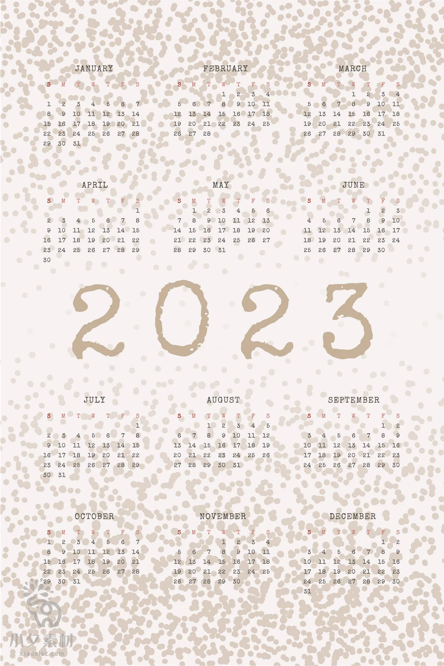 2023兔年新年春节新春品牌日历台历挂历模板AI矢量设计素材源文件【223】